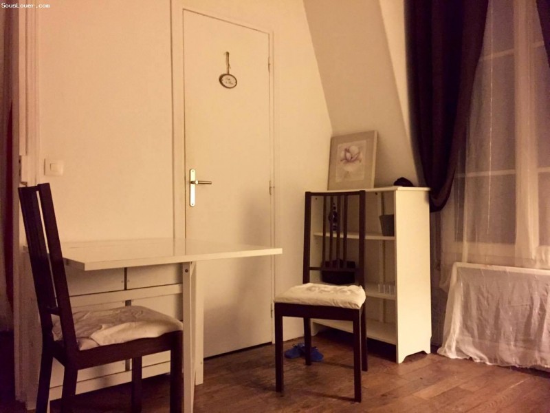 Sous location studio meublé Paris 12 URGENT