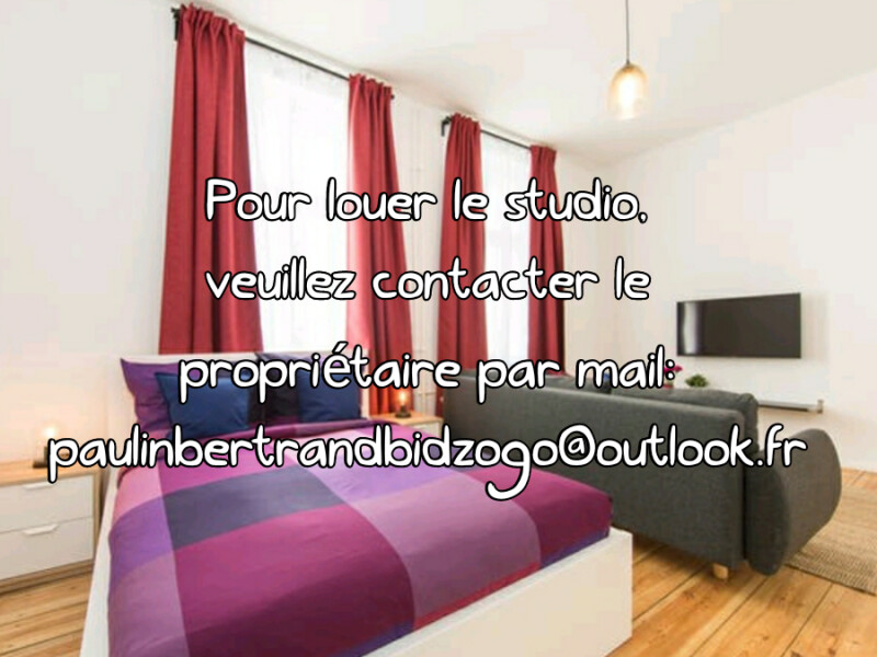 Studio meublé de 28m2 a louer 784 euros contacter le propriétaire directement par mail: paulinbertrandbidzogo@outlook.fr