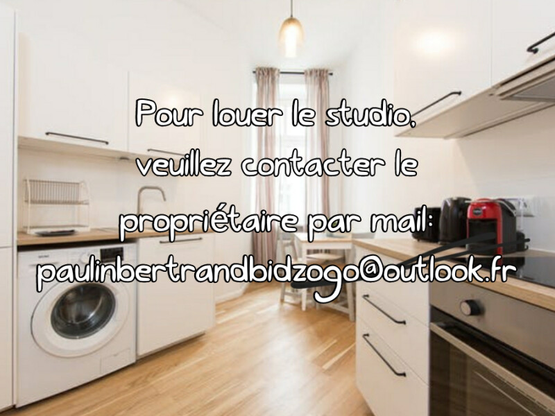 Studio meublé de 28m2 a louer 784 euros contacter le propriétaire directement par mail: paulinbertrandbidzogo@outlook.fr