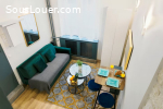 Grand studio meublé disponible pour réserver 25m²