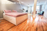 Sous-location charmant studio de 30m2 avec balcon à Paris 15e.