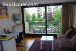 Studio 23m² meublé avec grand balcon à Courbevoie